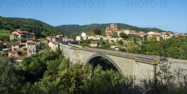 Village of Vieille Brioude. Haute-Loire department. Auvergne-Rhone-Alpes