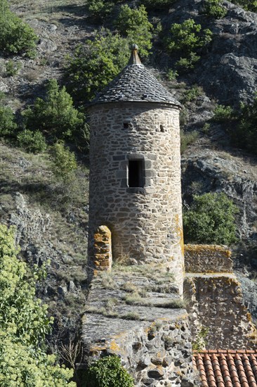 Dovecote of the castle of Saint Floret village designated â€œPetite Cite de Caractere