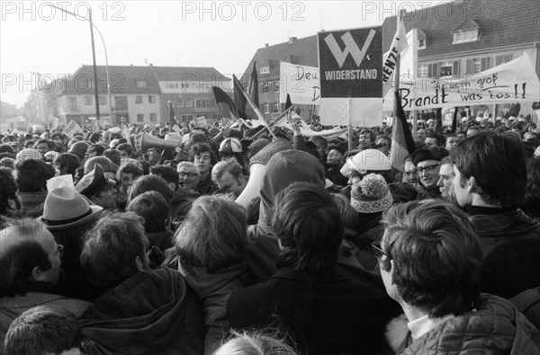 The NPD's right-wing radical action Resistance was a nationwide response to Willy Brandt's 1970 policy of understanding with the East