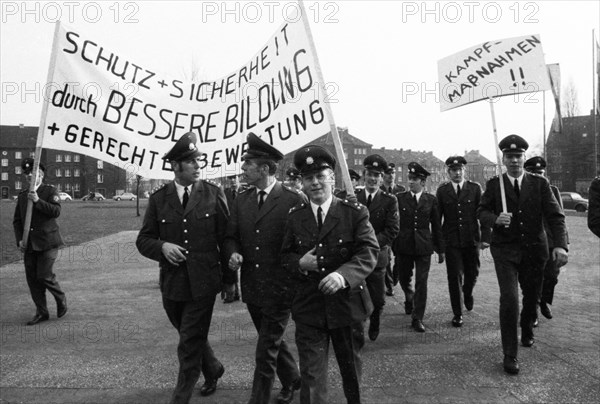 The protest of the police