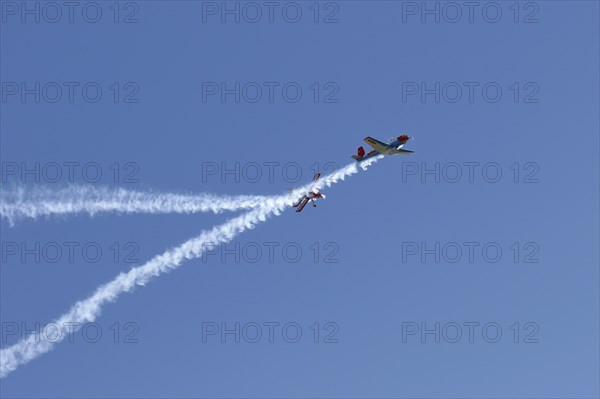 Yak and Biplane demonstration flight