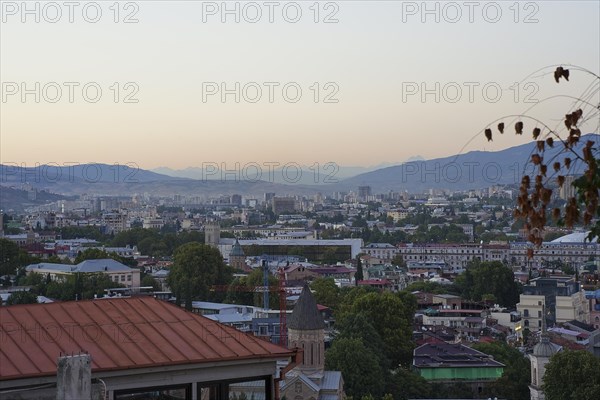 Blue hour over Tbilisi