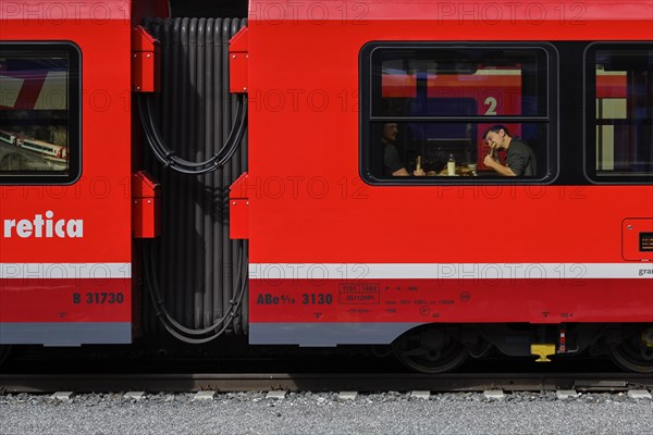 Passenger train RHB Rhaetian Railway