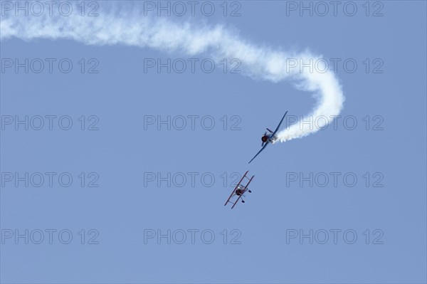 Yak and Biplane demonstration flight