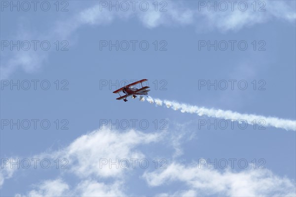 Biplane demonstration flight