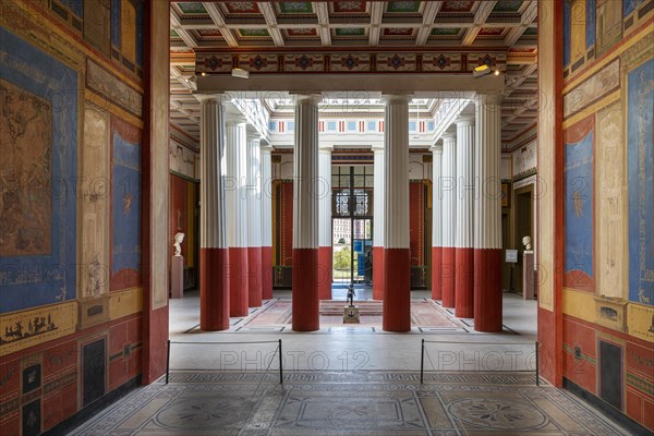 Inner courtyard of the Pompejanum in Aschaffenburg