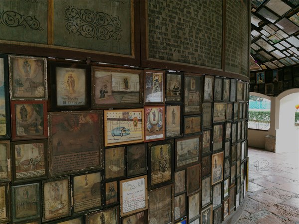 Votive tablets in the circuit around the Chapel of Grace in Altoetting