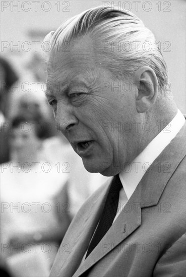 Federal Chancellor Kurt-Georg Kiesinger in 1969 opening the campaign for the 1969 federal election in his constituency of Loerrach