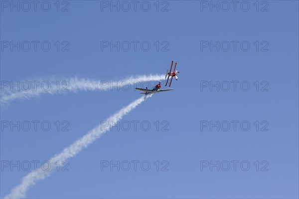 Yak and Biplane demonstration flight