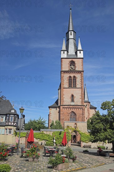 Gothic St. Valentinus and Dionysius Church with Market Square