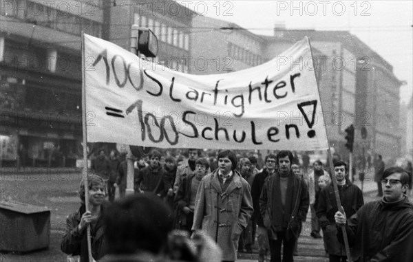 Students in the Ruhr area in the years 1965 to 1971 demonstrated in the Ruhr cities of Dortmund