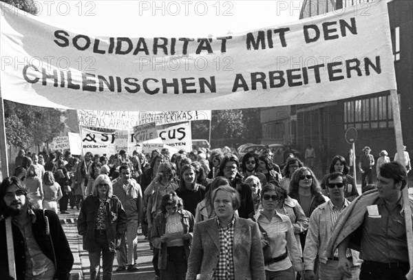 The Peace March '73 of the peace movement on 15. 9. 1973 in Dortmund had