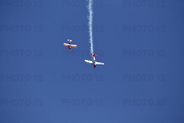 North American T-6 Texan and Biplane