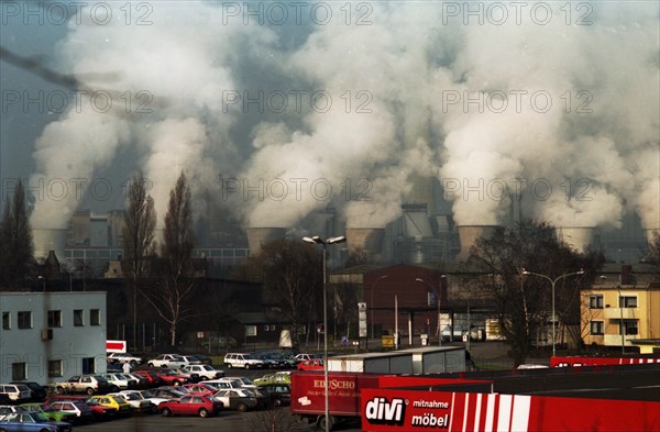 Castrop-Rauxel. Environmental damage at the power station due to smoke development. ca 1982-4