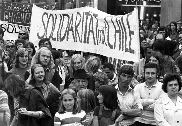 The Peace March '73 of the peace movement on 15. 9. 1973 in Dortmund had