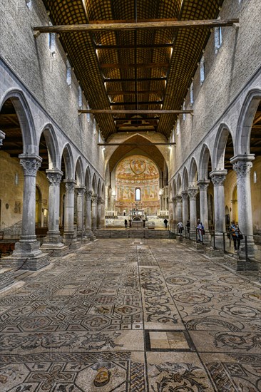 Interior of the cathedral with the mosaic