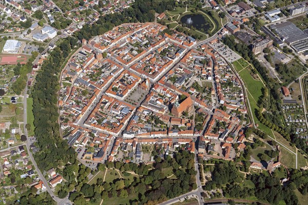 Aerial view of Wittstock an der Dosse