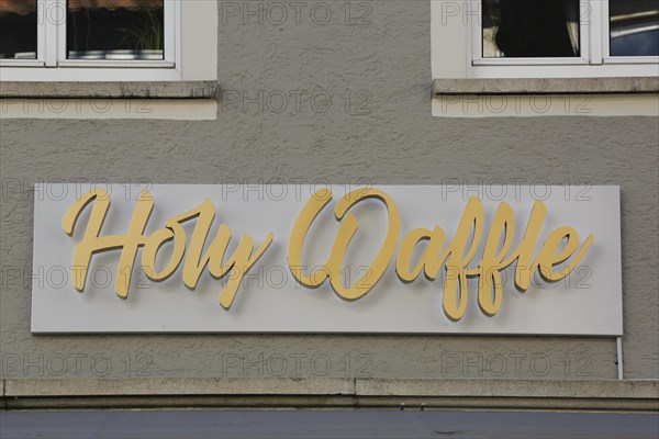 Lettering on house facade