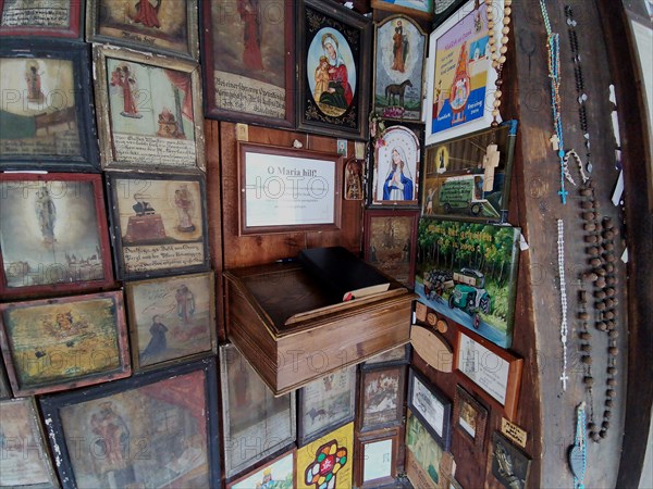 Votive tablets in the circuit around the Chapel of Grace in Altoetting