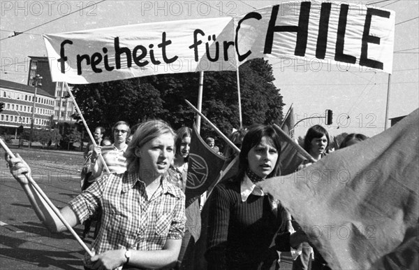 The Peace March '73 of the peace movement on 15. 9. 1973 in Dortmund had