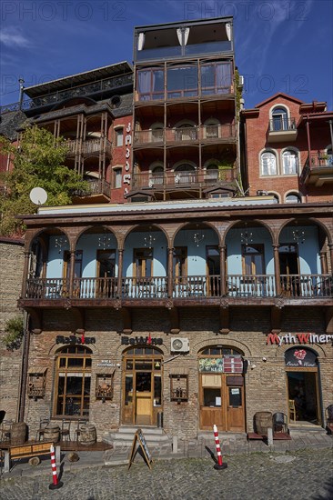 New houses on the wall of the Palace of Queen Darejan or Satschino