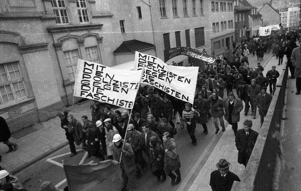 Several hundred demonstrators