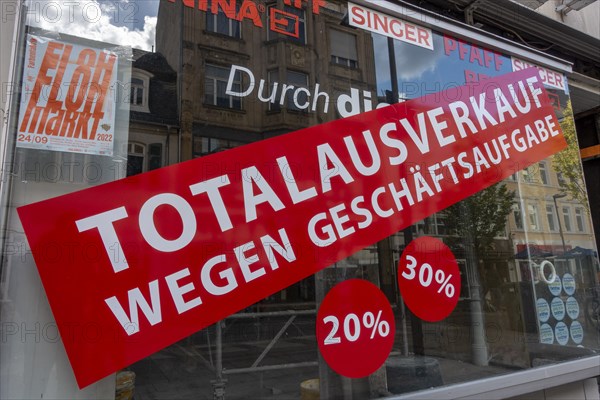 Total sale due to business closure
