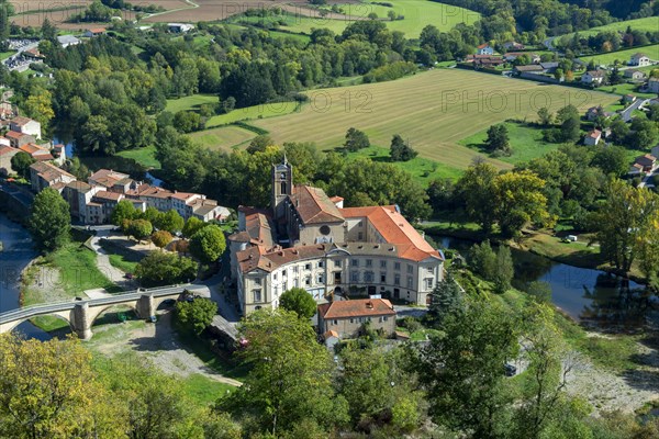 Lavoute Chilhac labelled Les Plus Beaux Villages de France. Priory Sainte-Croix