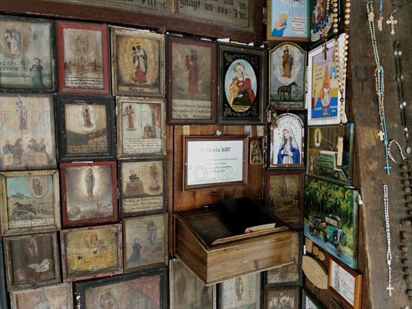 Votive tablets in the circuit around the Chapel of Grace in Altoetting