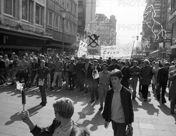 Election campaign appearances in 1969 by the radical right-wing NPD