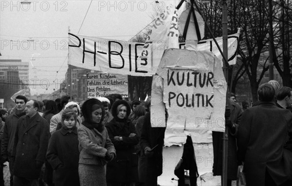 Students at the Paedagogische Hochschule in Dortmund and other universities protested in 1968 against an educational malaise