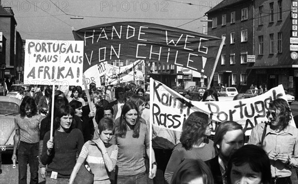 The Peace March '73 of the peace movement on 15. 9. 1973 in Dortmund had