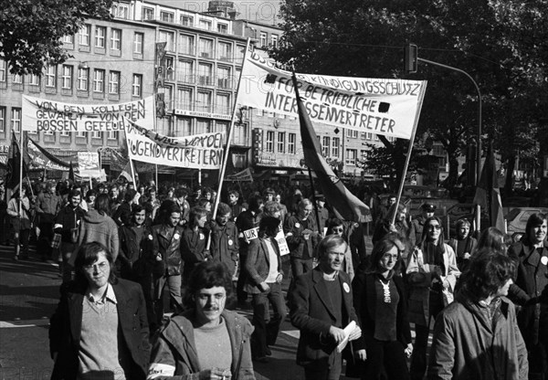 A demonstration initiated by the German Federation of Trade Unions