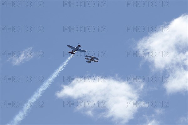 Yak and Biplane demonstration flight