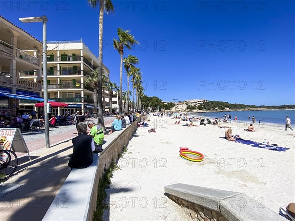 Bars and restaurants on the beach of Colonia de Sant Jordi