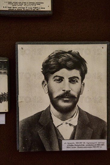 Portrait of Josef Stalin as a young man between 1906 and 1907