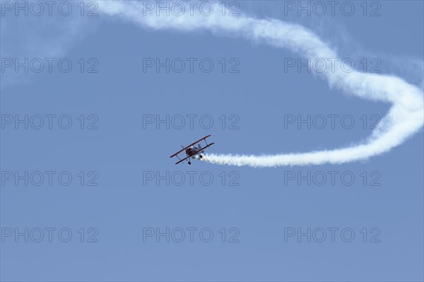 Biplane demonstration flight