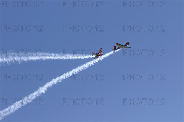 Yak and Biplane demonstration flight