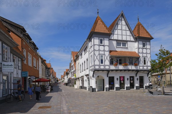 Lively pedestrian zone in the old town