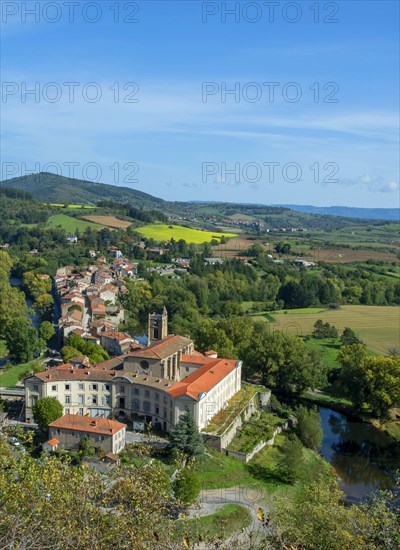 Lavoute Chilhac labelled Les Plus Beaux Villages de France. Priory Sainte-Croix