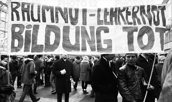 Students in the Ruhr area in the years 1965 to 1971 demonstrated in the Ruhr cities of Dortmund