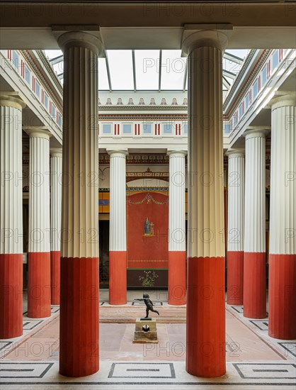 Inner courtyard of the Pompejanum in Aschaffenburg