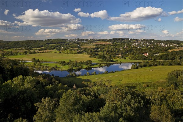 The Ruhr Valley with the Ruhr seen from Blankenstein Castle