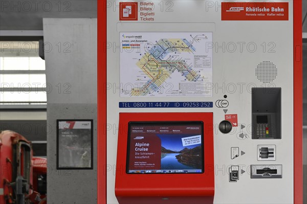 Ticket machine RHB Rhaetische Bahn