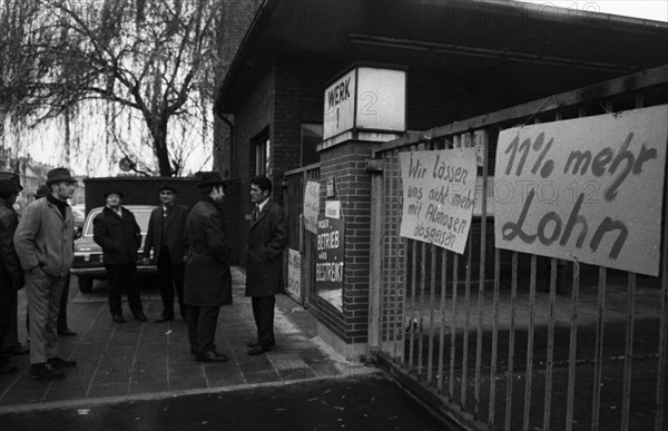 The collective bargaining dispute in the metal industry ended on 23 November 1971