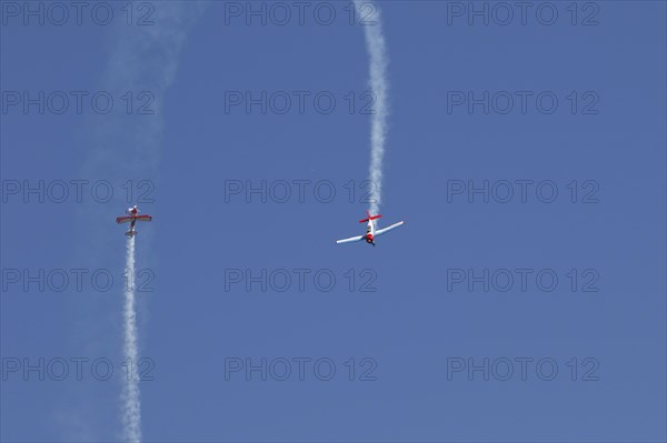 Yak and Biplane demonstration flight