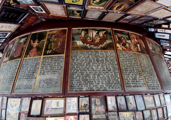 Votive tablets in the circuit around the Chapel of Grace in Altoetting