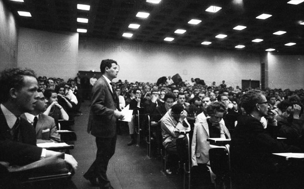 Congress of the student organisation SDS Sozialisischer Deutscher Studentenbund at the University of Frankfurt/M. on 22. 5. 1966