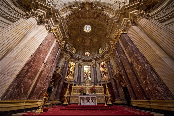 Interior view of altar