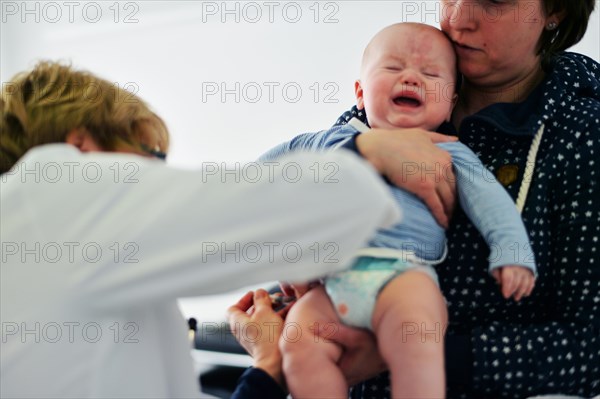 In the family doctor's consultation. Paediatrics